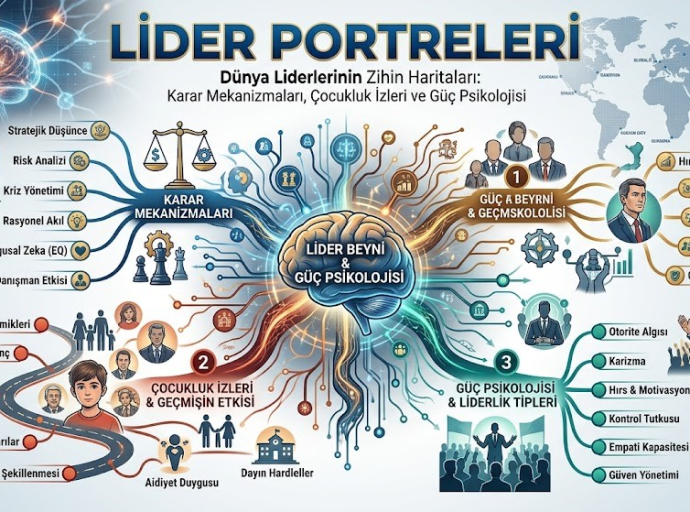 Lider Portreleri: Dünya Liderlerinin Zihin Haritaları: Karar Mekanizmaları, Çocukluk İzleri ve Güç Psikolojisi